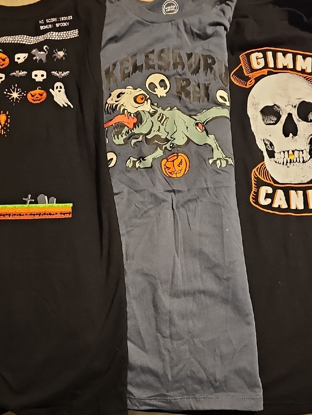 Lot Of 3 Kids Xxl Halloween Tees